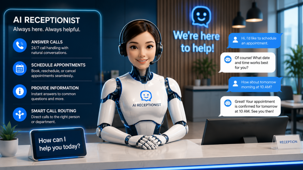 Best AI receptionist companies in the United Kingdom
