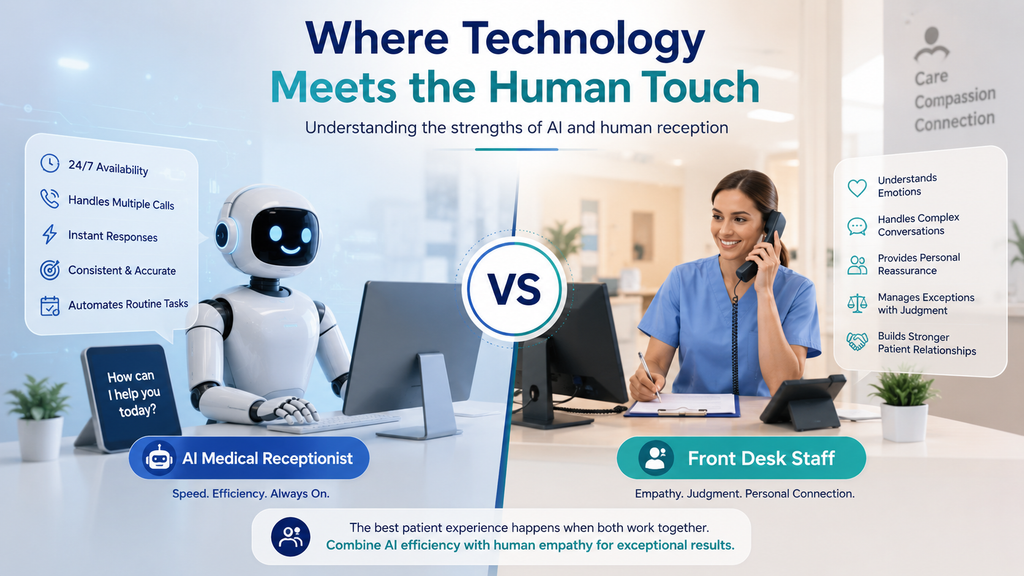 AI Receptionist vs Human Receptionist