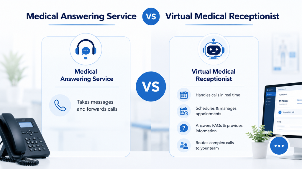 Medical Answering Service vs. Virtual Medical Receptionist